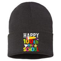 100th Day Of School Teachers Costume 100 Days Students Sustainable Knit Beanie