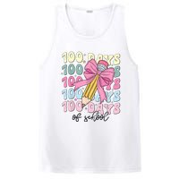 100 Days Of School Girl Coquette Bow 100th Day Of School PosiCharge Competitor Tank