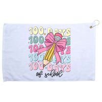 100 Days Of School Girl Coquette Bow 100th Day Of School Grommeted Golf Towel