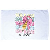 100 Days Of School Girl Coquette Bow 100th Day Of School Microfiber Hand Towel