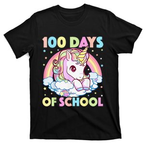 100 Days of School Unicorn Girls Teacher 100th Day of School T-Shirt