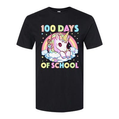 100 Days of School Unicorn Girls Teacher 100th Day of School Softstyle® CVC T-Shirt