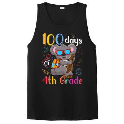 100 Days Of 4Th Grade Koala 100Th Day School Fourth Grade Gift PosiCharge Competitor Tank