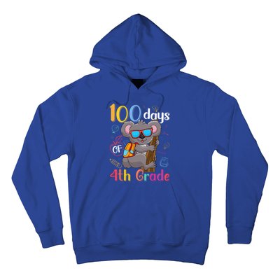 100 Days Of 4Th Grade Koala 100Th Day School Fourth Grade Gift Hoodie