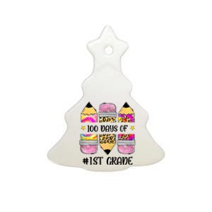 100 Days Of 1st Grade Funny 100 Days Of School Ceramic Tree Ornament