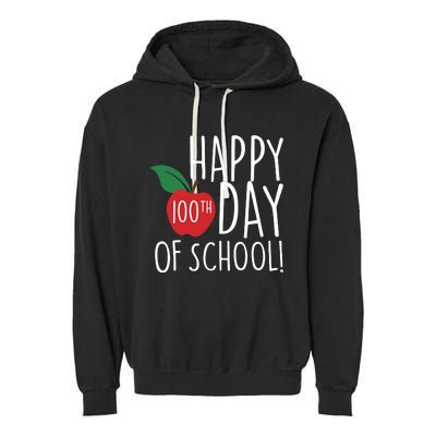 100 Days Of School Garment-Dyed Fleece Hoodie