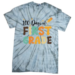 100 Days Of First Grade 100th Day Of School Back To School Tie-Dye T-Shirt