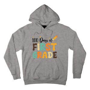 100 Days Of First Grade 100th Day Of School Back To School Tall Hoodie