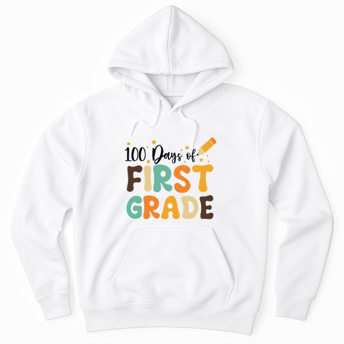 100 Days Of First Grade 100th Day Of School Back To School Hoodie