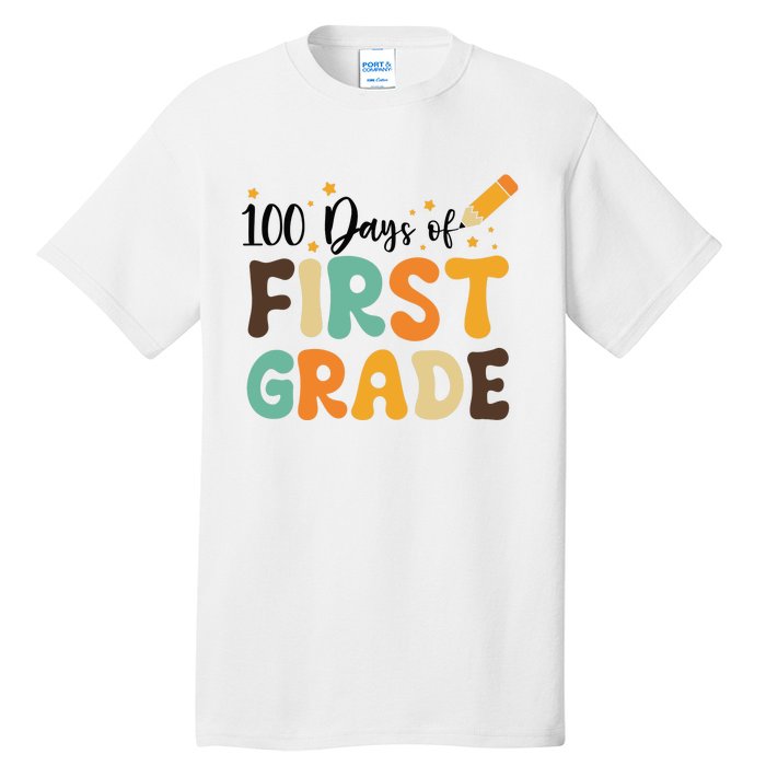 100 Days Of First Grade 100th Day Of School Back To School Tall T-Shirt