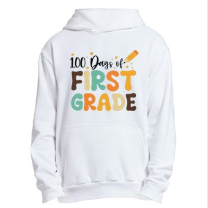 100 Days Of First Grade 100th Day Of School Back To School Urban Pullover Hoodie