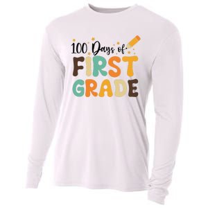 100 Days Of First Grade 100th Day Of School Back To School Cooling Performance Long Sleeve Crew