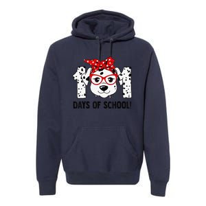 101 Days Of School Dalmatian Dog Teachers Gift Premium Hoodie