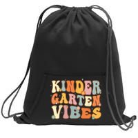 1st Day of School Kindergarten Vibes Student Teacher Sweatshirt Cinch Pack Bag