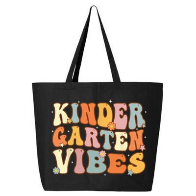 1st Day of School Kindergarten Vibes Student Teacher 25L Jumbo Tote