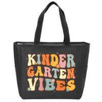 1st Day of School Kindergarten Vibes Student Teacher Zip Tote Bag