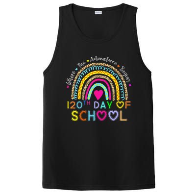 120th Day Of School Teacher 120 Days Smarter Rainbow PosiCharge Competitor Tank