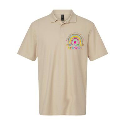 120th Day Of School Teacher 120 Days Smarter Rainbow Softstyle Adult Sport Polo