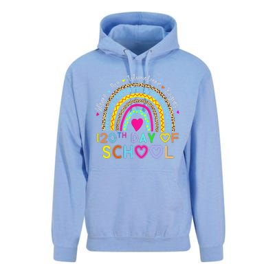 120th Day Of School Teacher 120 Days Smarter Rainbow Unisex Surf Hoodie