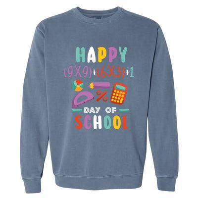 100 Days Or Math Formula 100 Days Of School Gift Garment-Dyed Sweatshirt