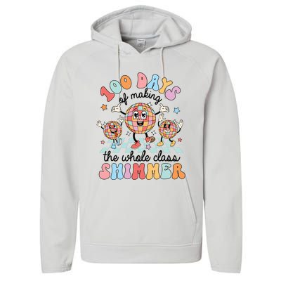 100 Days Of Making Whole Class Shimmer 100 Days Of School Performance Fleece Hoodie