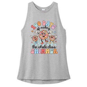 100 Days Of Making Whole Class Shimmer 100 Days Of School Ladies PosiCharge Tri-Blend Wicking Tank