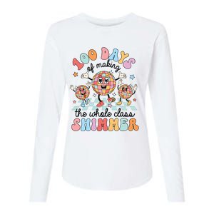 100 Days Of Making Whole Class Shimmer 100 Days Of School Womens Cotton Relaxed Long Sleeve T-Shirt