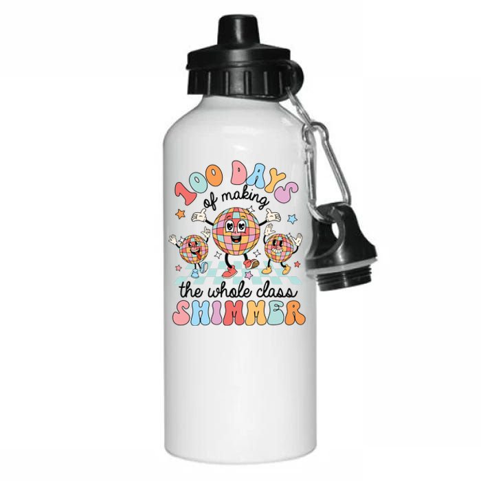 100 Days Of Making Whole Class Shimmer 100 Days Of School Aluminum Water Bottle