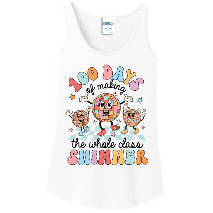 100 Days Of Making Whole Class Shimmer 100 Days Of School Ladies Essential Tank