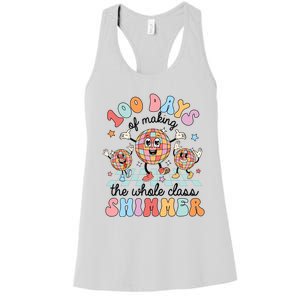 100 Days Of Making Whole Class Shimmer 100 Days Of School Women's Racerback Tank