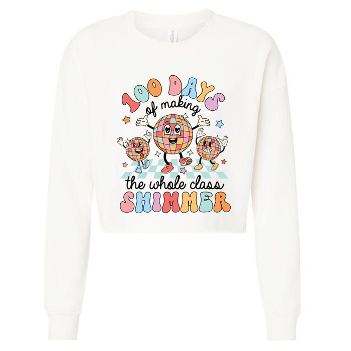 100 Days Of Making Whole Class Shimmer 100 Days Of School Cropped Pullover Crew