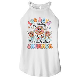 100 Days Of Making Whole Class Shimmer 100 Days Of School Women's Perfect Tri Rocker Tank