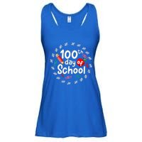 100th Day Of School For Teachers 100 Days Smarter Ladies Essential Flowy Tank