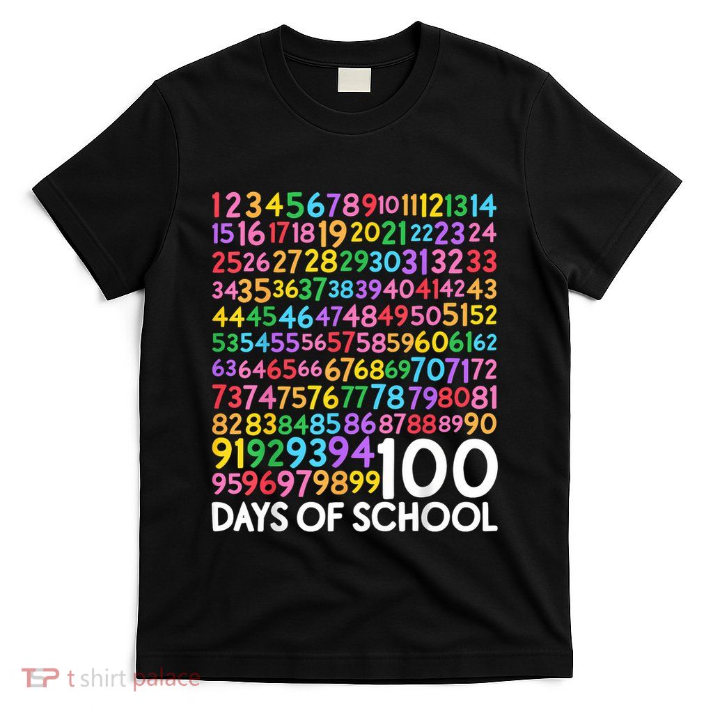 100th Day Of School Teacher 100 Days Math Numbers T-Shirt
