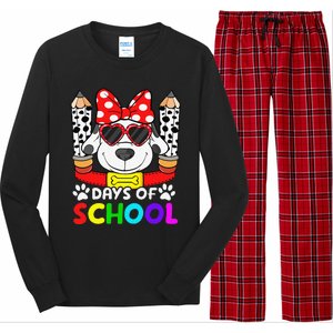 101 Days Of School Teacher Student 100 Days Smarter Long Sleeve Pajama Set