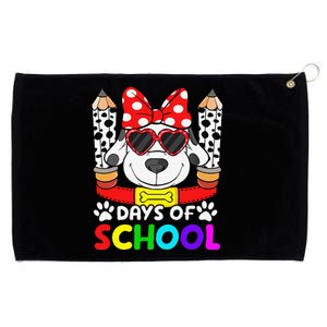 101 Days Of School Teacher Student 100 Days Smarter Grommeted Golf Towel