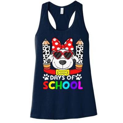 101 Days Of School Teacher Student 100 Days Smarter Women's Racerback Tank