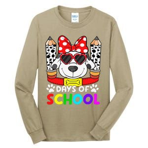 101 Days Of School Teacher Student 100 Days Smarter Tall Long Sleeve T-Shirt