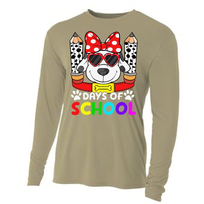 101 Days Of School Teacher Student 100 Days Smarter Cooling Performance Long Sleeve Crew