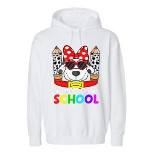 101 Days Of School Teacher Student 100 Days Smarter Garment-Dyed Fleece Hoodie