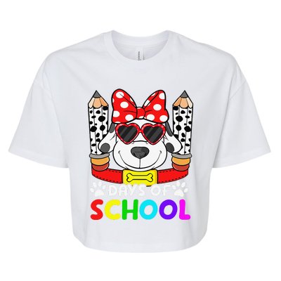 101 Days Of School Teacher Student 100 Days Smarter Bella+Canvas Jersey Crop Tee