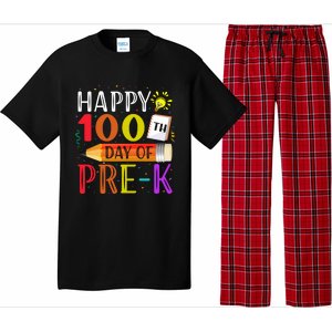 100 Days Of School Teacher Student 100th Day Pregiftk Gift Pajama Set