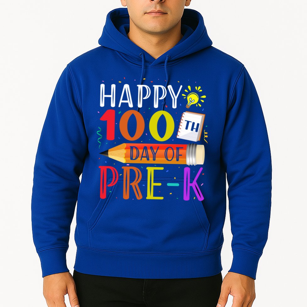 100 Days Of School Teacher Student 100th Day Pregiftk Gift Hoodie