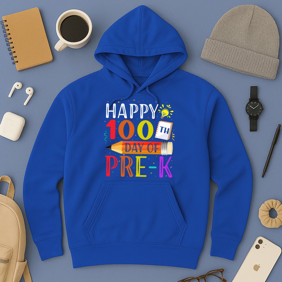 100 Days Of School Teacher Student 100th Day Pregiftk Gift Hoodie