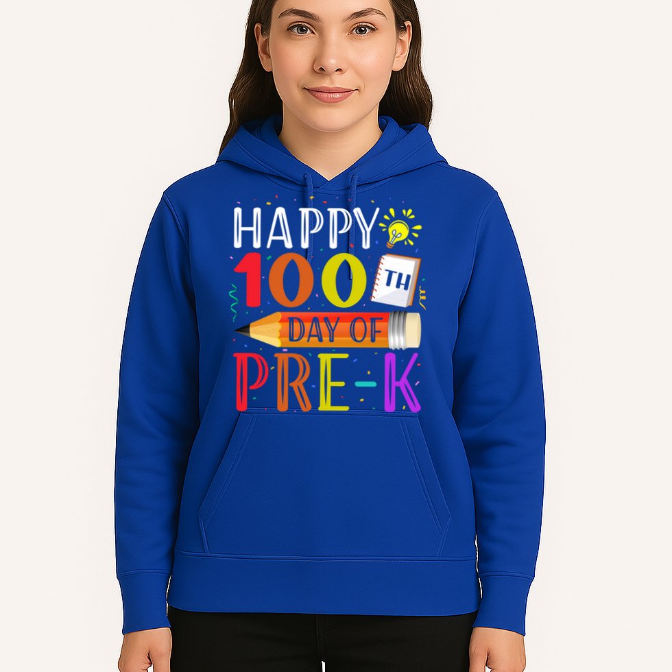 100 Days Of School Teacher Student 100th Day Pregiftk Gift Hoodie