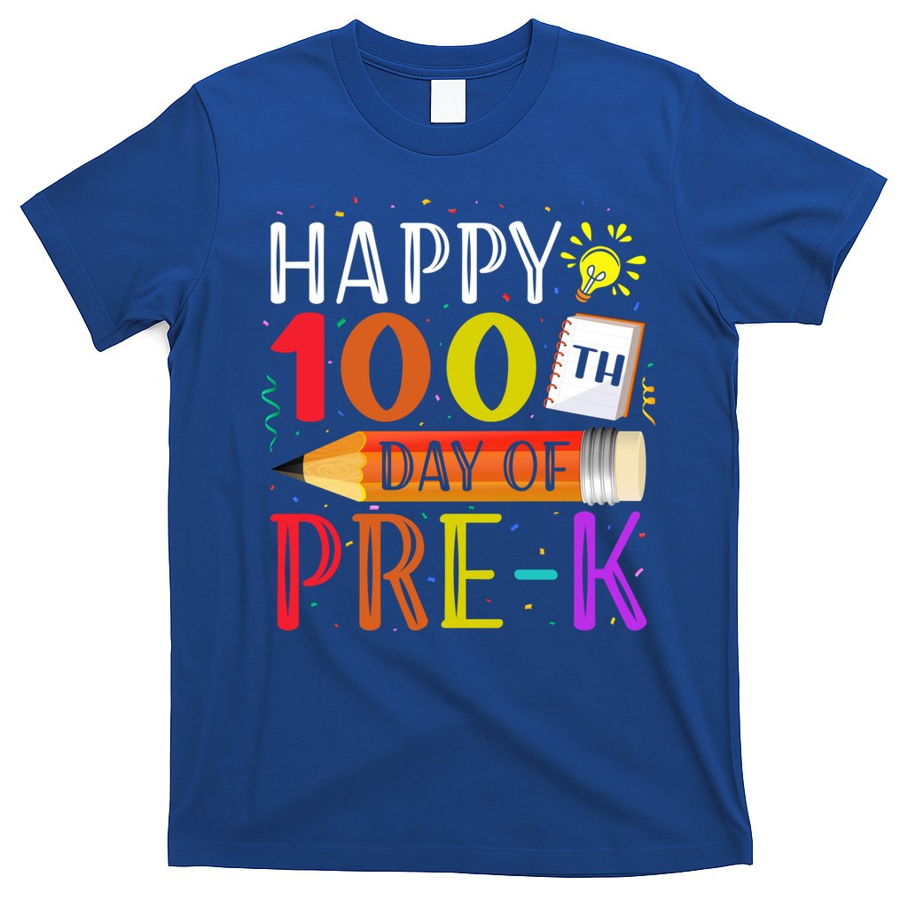 100 Days Of School Teacher Student 100th Day Pregiftk Gift T-Shirt