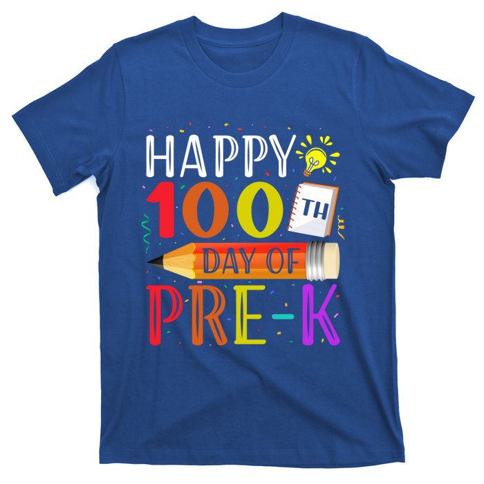 100 Days Of School Teacher Student 100th Day Pregiftk Gift T-Shirt