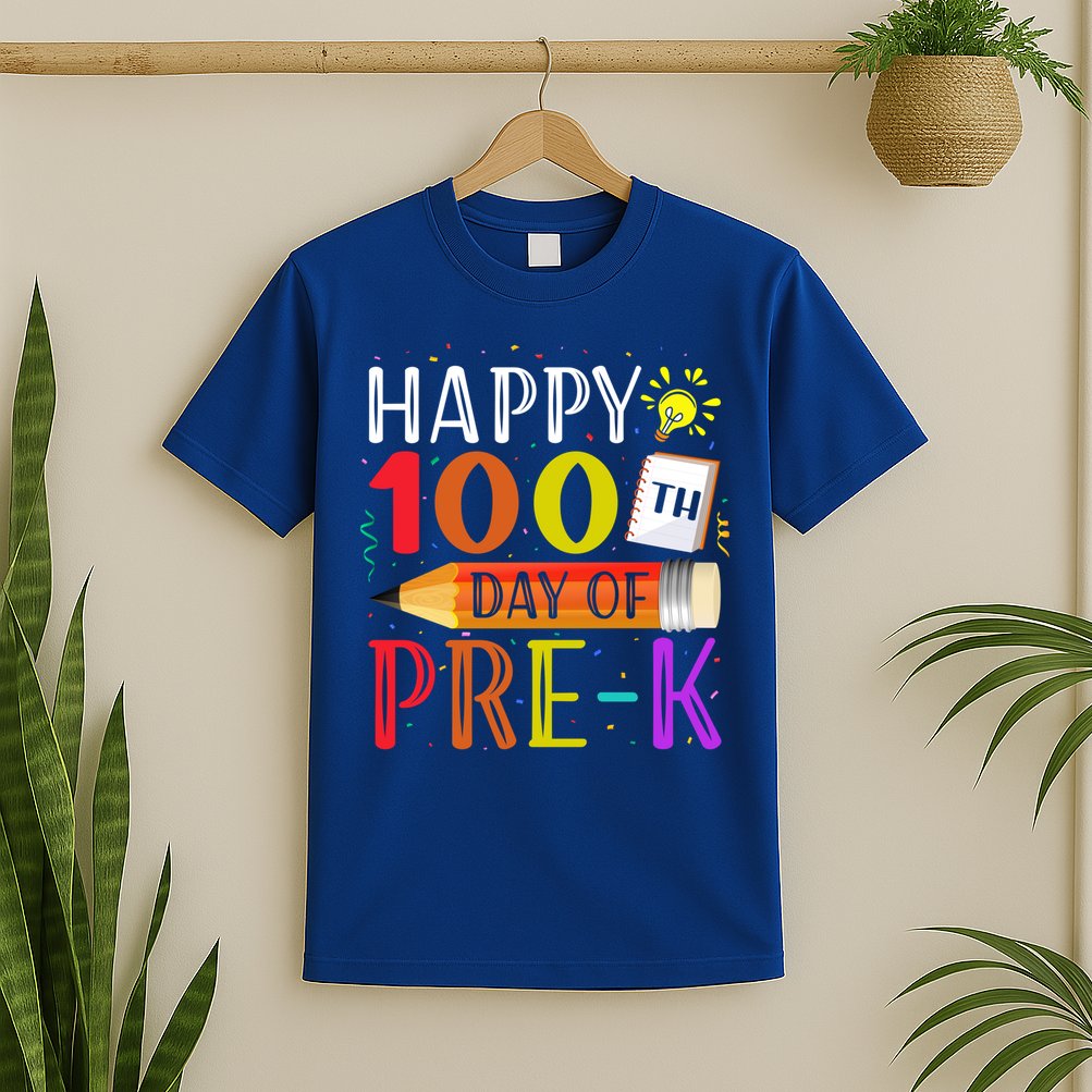 100 Days Of School Teacher Student 100th Day Pregiftk Gift T-Shirt