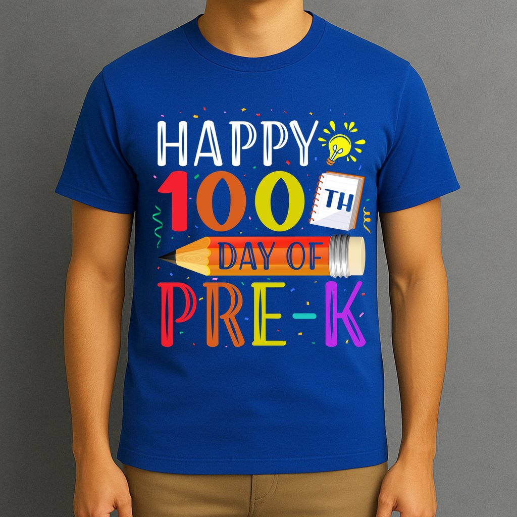 100 Days Of School Teacher Student 100th Day Pregiftk Gift T-Shirt