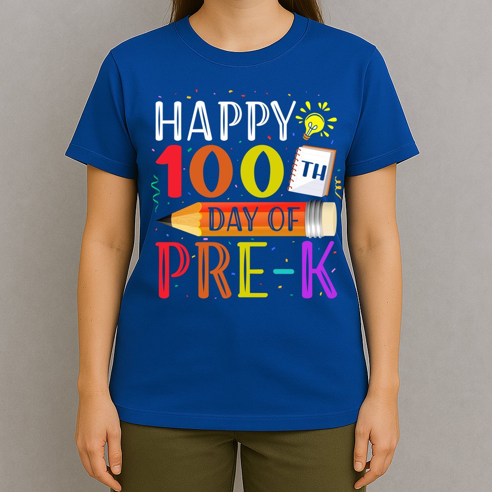 100 Days Of School Teacher Student 100th Day Pregiftk Gift T-Shirt